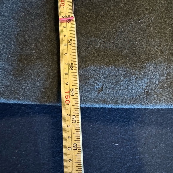 John Weitz Cashmere Wool blend Double-Breasted Dark Gray Coat Sz 4p - Picture 9 of 15